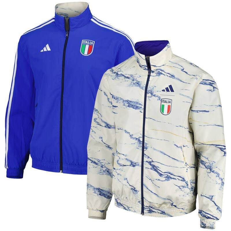 Youth Adidas Italy FIGC 2023/24 Reversible Anthem Jacket – City