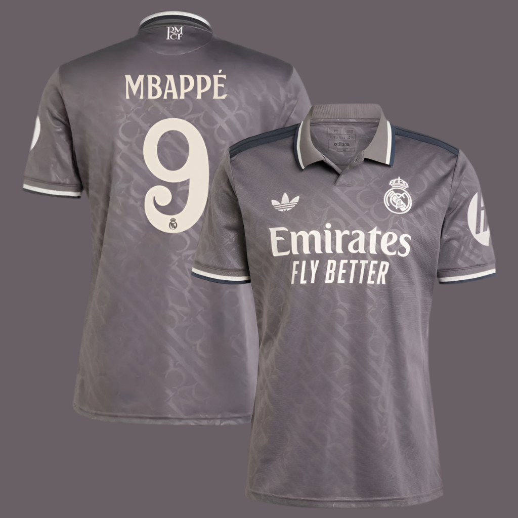 Real Madrid 24/25 ‘Kylian Mbappe’ Third Jersey for Kids