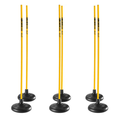 Kwik Goal Training Sticks With Base (6 pcs)
