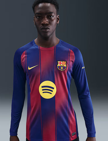 FC Barcelona 25/26 Stadium Home Jersey Long Sleeve