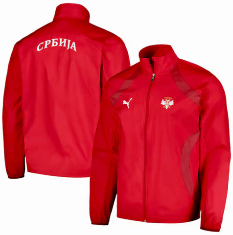 Puma Serbia Red Men’s National Team Pre-Match Jacket Euro 2024