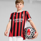 Puma AC Milan 24/25 Stadium Home Jersey for Youth