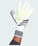 Adidas Predator Pro Fingersave Gloves  - WHITE/LUCLEM/BLACK