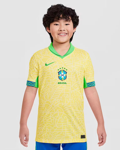 Brazil 24 Stadium Home Jersey for Kids