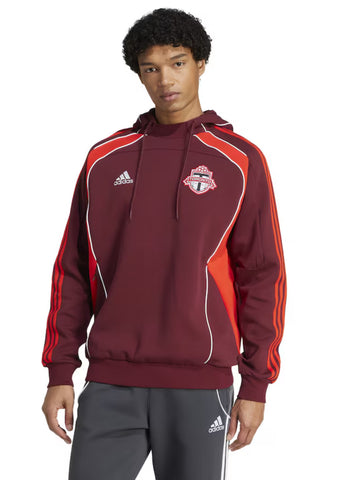 Men's Toronto FC adidas Red 2025 Travel Pullover Hoodie