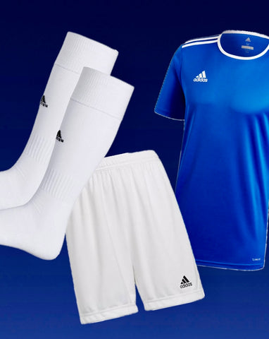 Adidas Entrada18 Jersey — Full Royal Blue Kit