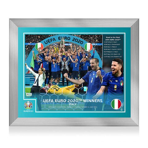 UEFA Euro 2020 Premium Italy Winners Framed Photo
