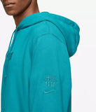 Nike FC Barcelona 2023 Logo Grey Pullover Hoodie