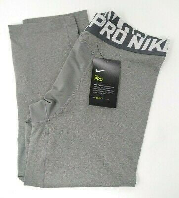 Nike Pro Boys 3/4 Compression Pants - Grey